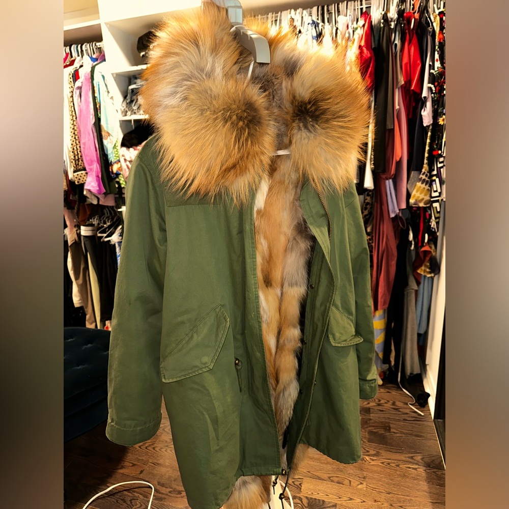 Custom Winter Coat Parka with real fur